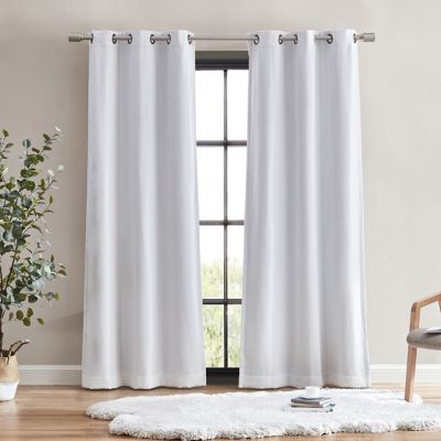 UGG&reg; Darcy 63-Inch Grommet Blackout Window Curtain Panels in Snow (Set of 2)
