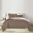 Alternate image 0 for Canadian Living Solid 3-Piece Reversible Queen Duvet Cover Set in Brown