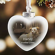 Pet Memorial Personalized Photo Deluxe Heart Ornament