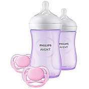Philips Avent Natural Baby Bottles and Ultra Air Pacifiers Gift Set in Purple