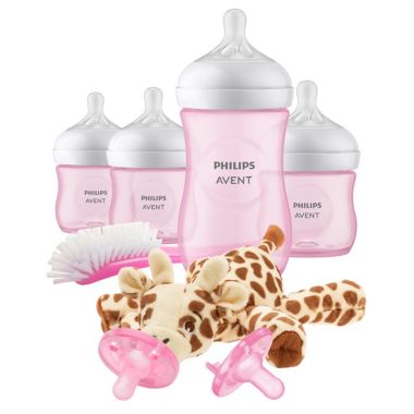 worstelen Bijwonen snorkel Philips Avent Natural Baby Bottle Gift Set in Pink | buybuy BABY