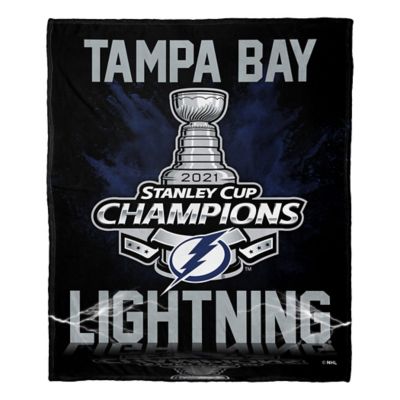 NHL Tampa Bay Lightning Stanley Cup 2021 Champs Silk Touch Throw Blanket