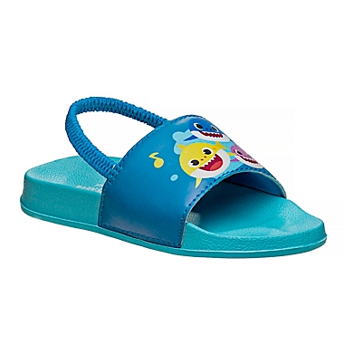 Baby Shark&reg; Slide Sandal in Blue. View a larger version of this product image.
