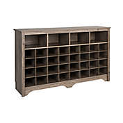 Prepac&trade; Shoe Cubby Console in Drifted Grey