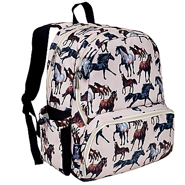 Wildkin Horse Dreams Megapak Backpack in Tan. View a larger version of this product image.