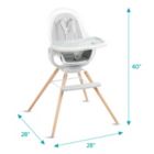 Alternate image 10 for Munchkin&reg; 360-Degree Cloud&trade; Swivel High Chair in Grey/White