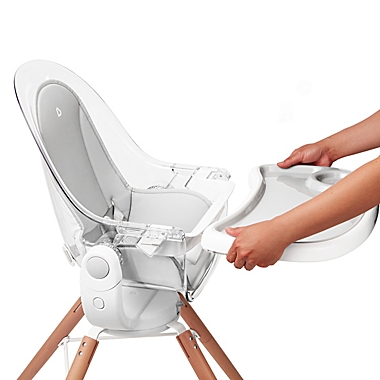 Munchkin&reg; 360-Degree Cloud&trade; Swivel High Chair in Grey/White. View a larger version of this product image.