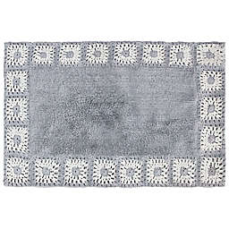 Wild Sage™ 33" x 20" Crochet Bath Rug in Grey
