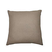 Studio 3B&trade; Faux Leather Square Throw Pillow in Soft Brown