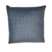 Studio 3B&trade; Faux Leather Square Throw Pillow in Navy