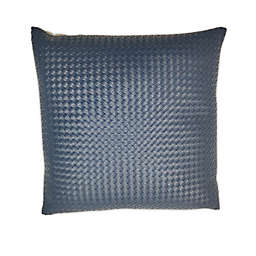 Studio 3B™ Faux Leather Square Throw Pillow in Navy