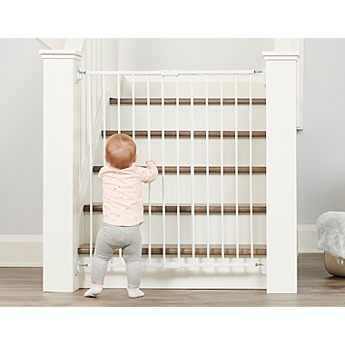 Regalo&reg; Top of Stair Extra Tall Safety Gate in White. View a larger version of this product image.