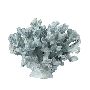 6.5-Inch Polyresin Coral Sculpture in Blue. View a larger version of this product image.