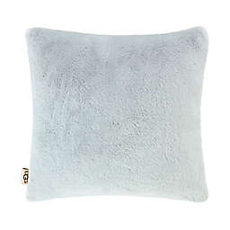 UGG® Dawson Tipped Faux Fur Square Throw Pillow in Glacier Grey<br />