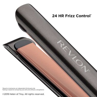 Revlon&reg; Salon Straight Copper Smooth Flat Iron in Black/Copper. View a larger version of this product image.