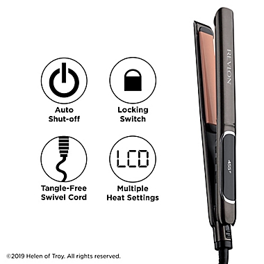 Revlon&reg; Salon Straight Copper Smooth Flat Iron in Black/Copper. View a larger version of this product image.