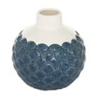 Alternate image 3 for Ridge Road D&eacute;cor Ceramic Coastal Round Vase in Blue/Multi