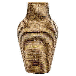 Ridge Road Décor Metal Coastal Style Vase in Brown/Multi