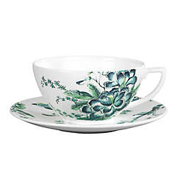 Wedgwood® JC Chinosserie Teacup and Saucer Set in White