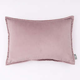 Freshmint Haven Velvet Lumbar Throw Pillow in Pink