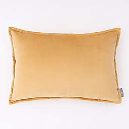 Freshmint Haven Velvet Lumbar Throw Pillow in Gold