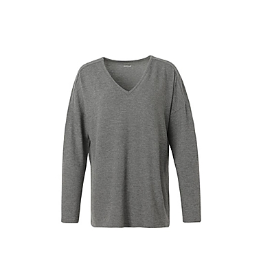 Nestwell&trade; Small/Medium Women&#39;s Cozy Loungewear Top in Medium Grey. View a larger version of this product image.