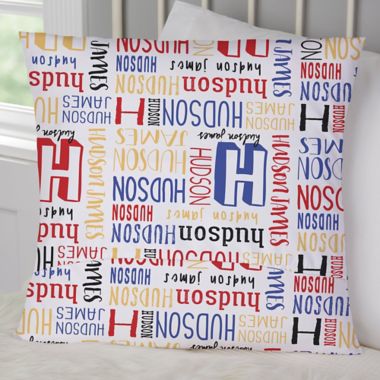 Bright Name 18-Inch Square Throw Pillow. View a larger version of this product image.