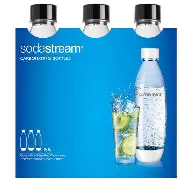 SodaStream&reg; 1-Liter Fuse Carbonating Bottle (Set of 3)