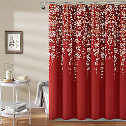 Lush Décor 72-Inch x 72-Inch Weeping Flower Shower Curtain