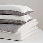 Alternate image 2 for UGG&reg; Coco Dawson 3-Piece Reversible Full/Queen Comforter Set in Snow