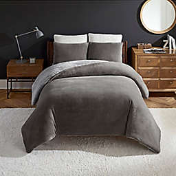 UGG® Coco Dawson 2-Piece Reversible Twin Comforter Set in Charcoal