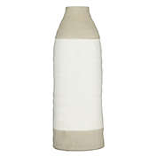 Ridge Road Decor Stoneware Coastal Style Vase in Grey/Multi