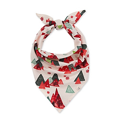 Burt&#39;s Bees&reg; Modern Forest Dog Bandana in Red/Green. View a larger version of this product image.