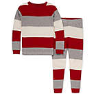Alternate image 0 for Burt&#39;s Bees&reg; Size 12 Big Kid&#39;s 2-Piece Jumbo Stripe Organic Cotton Pajama Set