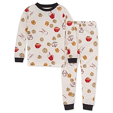 Burt&#39;s Bees Size 10 Big Kids&#39; 2-Piece Milk and Cookies Pajama Set. View a larger version of this product image.