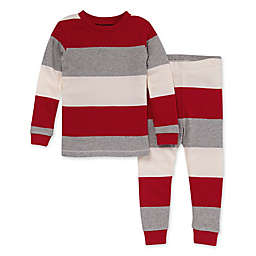Burt's Bees Baby® Toddler 2-Piece Jumbo Stripe Organic Cotton Tee and Pant PJ Set