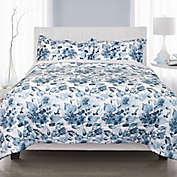 Springs Home Flower 3-Piece King Comforter Set in Blue