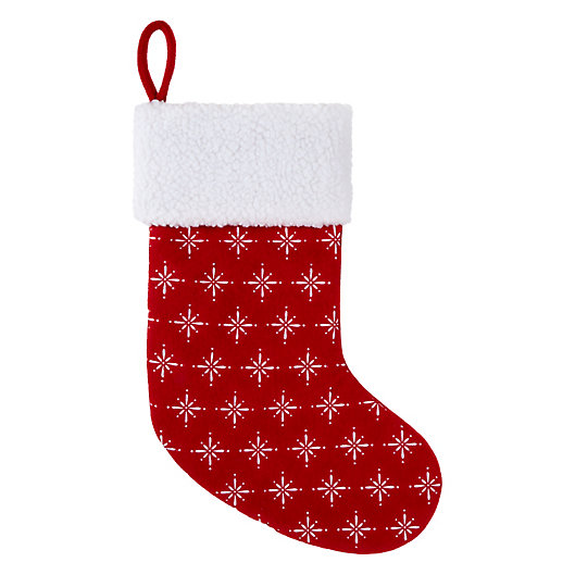Alternate image 1 for Bee & Willow™ Classic Christmas Stocking in Red/White