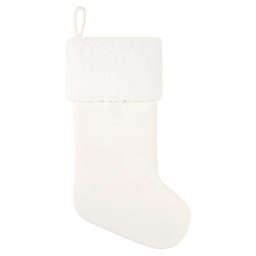 Bee & Willow™ Solid Christmas Stocking in White