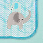 Alternate image 1 for Gerber&reg; Elephants Plush Blanket in Blue