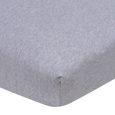 Gerber&reg; Fitted Crib Sheet in Grey. View a larger version of this product image.