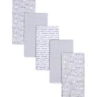 Alternate image 0 for Gerber&reg; 5-Pack Sheep Flannel Blankets in Grey