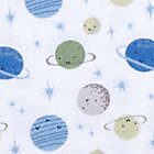 Alternate image 3 for Gerber&reg; 5-Pack Space Flannel Blankets in Blue