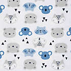 Alternate image 1 for Gerber&reg; 5-Pack Critters Flannel Receiving Blankets in Blue