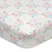 Gerber&reg; Floral Princess Fitted Crib Sheet in White