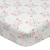 Gerber&reg; Floral Princess Fitted Crib Sheet in White