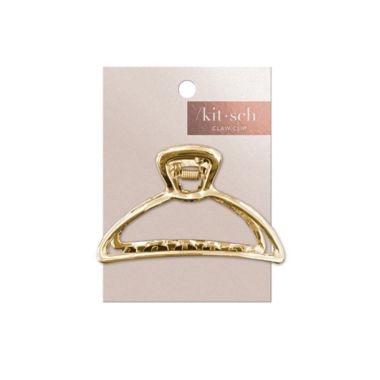 KITSCH Open Claw Clip in Gold. View a larger version of this product image.