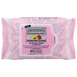 Dickinson's® Enhanced Witch Hazel 25-Count Hydrating Cleansing Cloths with Rosewater