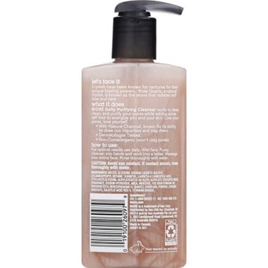 Bior&eacute;&reg; 6.77 oz. Rose Quartz + Charcoal Daily Purifying Cleanser. View a larger version of this product image.