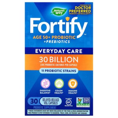 Fortify 30-Count Adult 50+ Probiotic Capsules. View a larger version of this product image.